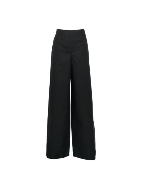 MSGM Black Wide Leg Pants