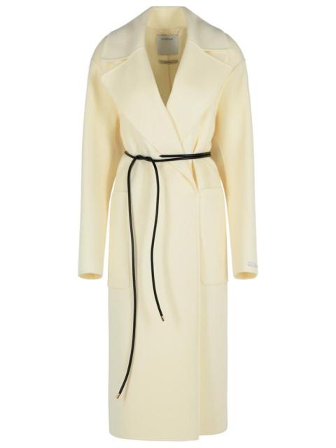 Sportmax Sportmax 'Abbot' Milk Virgin Wool Dressing Gown Coat