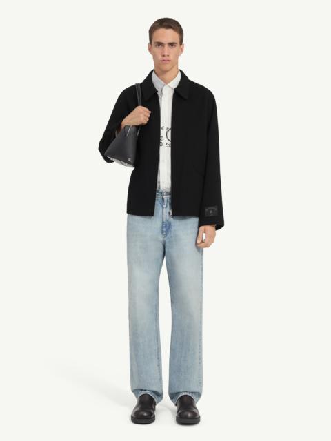 MM6 Maison Margiela Double-faced wool zip jacket