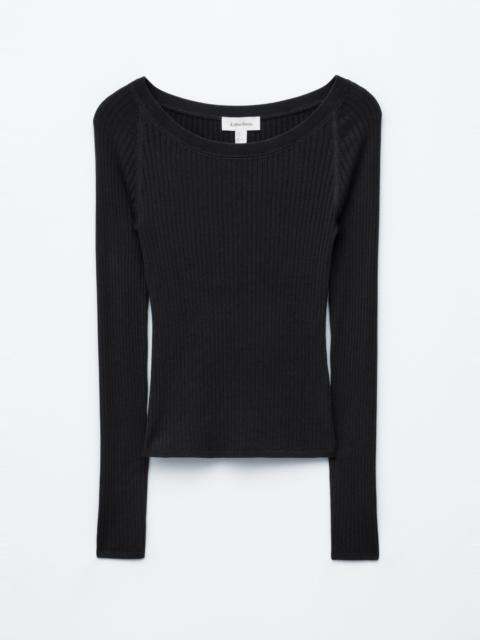 & Other Stories Boat-Neck Rib-Knit Top