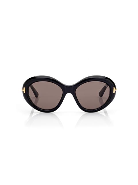 TOM FORD ICON OVAL SUNGLASSES