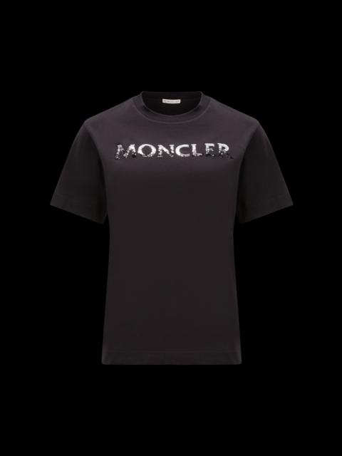Moncler Sequin Logo T-Shirt