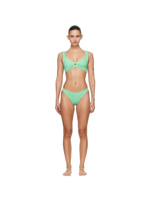 Hunza G Green Julia Pearl Hoop Bikini