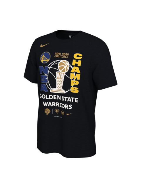 Nike Nike Alphabet Basketball Printing Tee 'Black Yellow Blue' FD9853-011