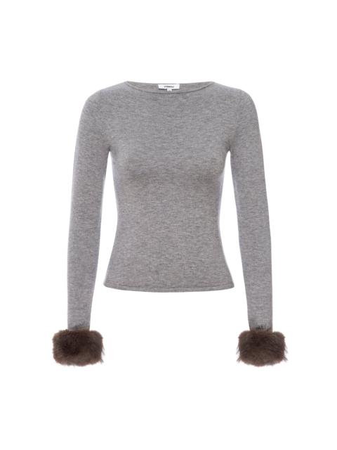 miaou AMELIA TOP - HEATHER GREY