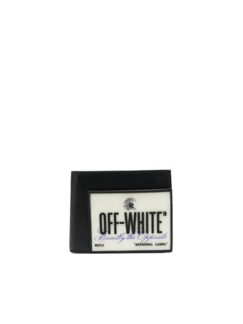 Off-White logo-patch bifold wallet