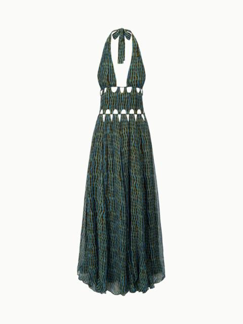STAUD STAUD ZARIA DRESS TIDAL SHELL