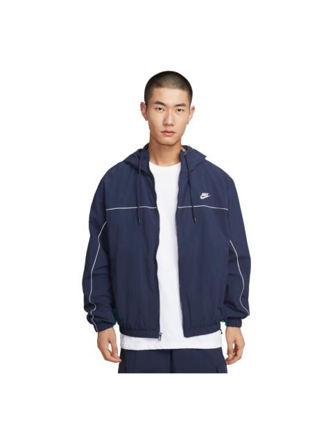 Nike Nike Club Hooded Loose-Fit Jacket 'Obsidian' HJ2013-451