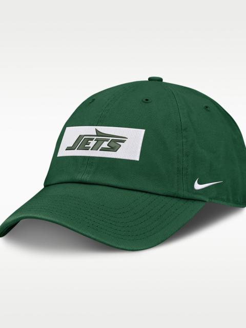 Nike New York Jets Primetime Club Wordmark Men's Nike NFL Adjustable Hat