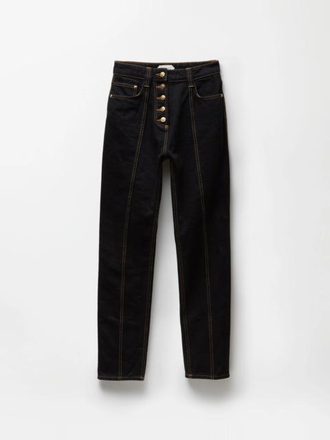 VERSACE High Waist Straight Jeans