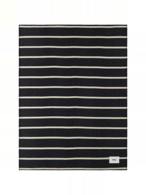 Black & Off-White Lambswool Blanket