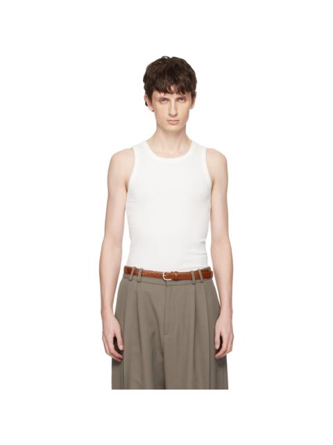 Seventh White Base Rib Tank Top