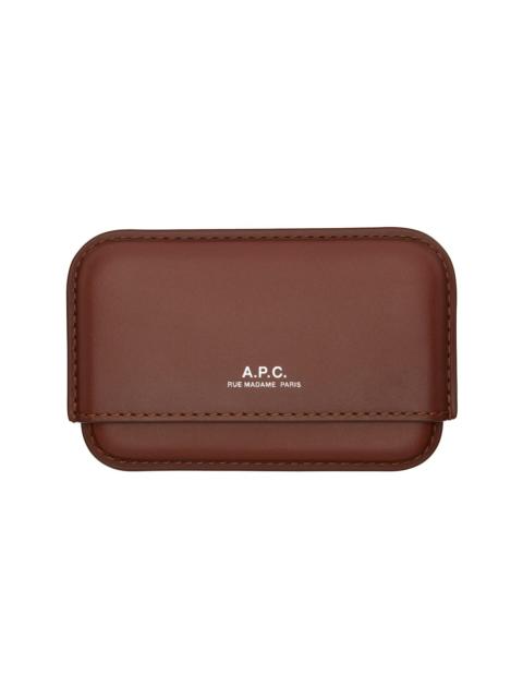 A.P.C. Brown Magna Carta Card Holder