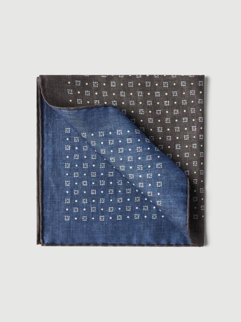 Brunello Cucinelli Silk patterned pocket square