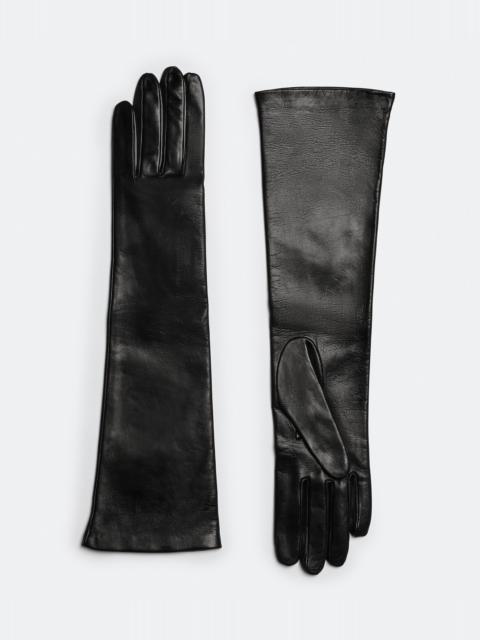 Bottega Veneta nappa leather midi gloves
