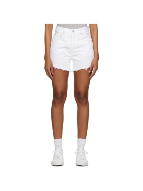 Citizens of Humanity White Annabelle Denim Shorts
