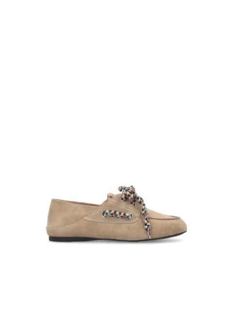 PINKO woven lace-up loafers