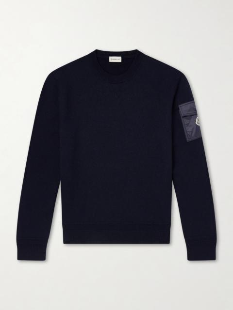 Moncler Logo-Appliquéd Virgin Wool Sweater