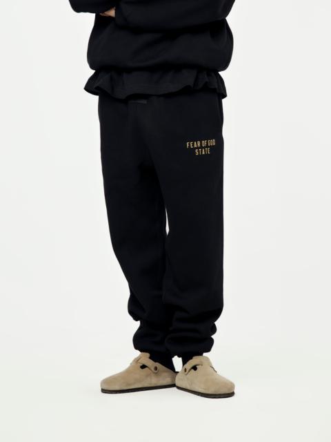 FLEECE ESSENTIAL SWEATPANT (BLK)