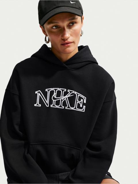 Nike Nike Studio Fleece Medium Weight Women's Oversized Pullover Logo Hoodie