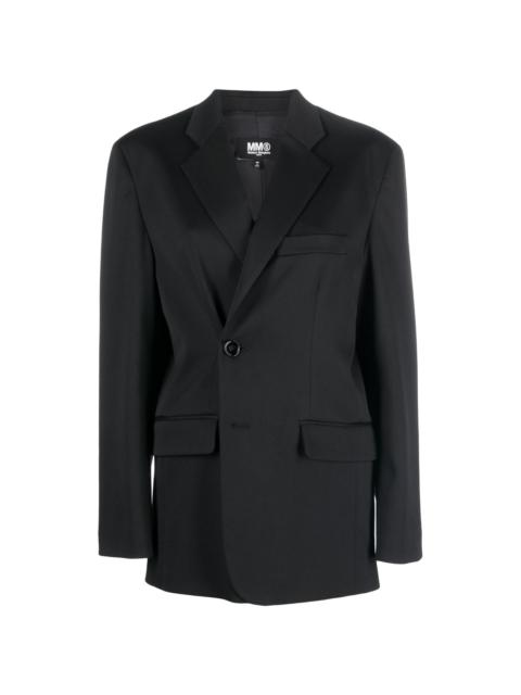 MM6 Maison Margiela asymmetric tailored blazer