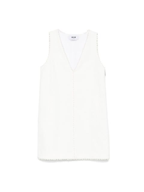 frayed mini dress