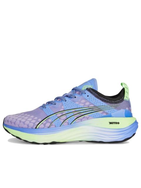 (WMNS) PUMA ForeverRun Nitro 'Elektro Purple Fizzy Lime' 377758-02