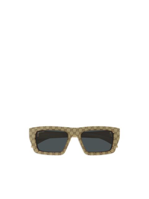 GUCCI square-frame pattern sunglasses