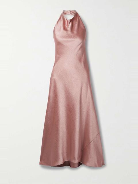 Vince Open-back recycled-satin maxi dress