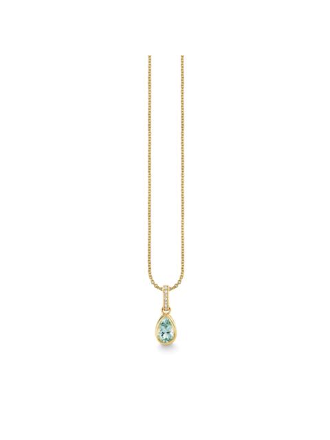 SYDNEY EVAN Aquamarine Pear Drop Necklace