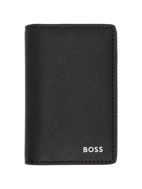 BOSS Black Saffiano Card Holder