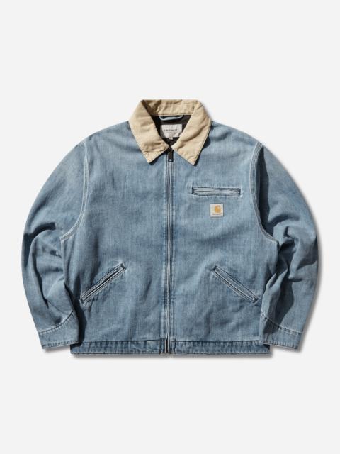 Carhartt WIP Men's OG Detroit Jacket Blue / Dusty H Brown (Burst Washed)