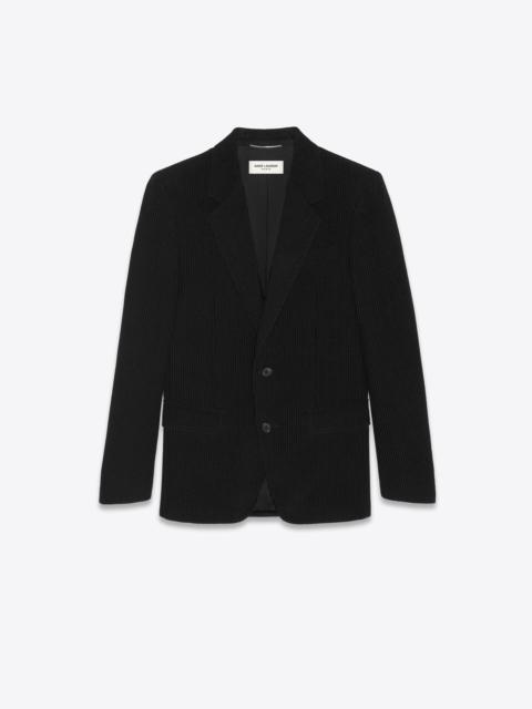 SAINT LAURENT single-breasted jacket in corduroy