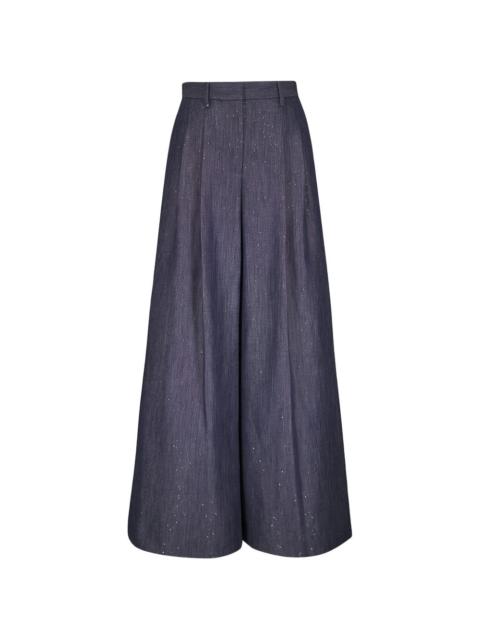 TWP Avery embellished palazzo-pants