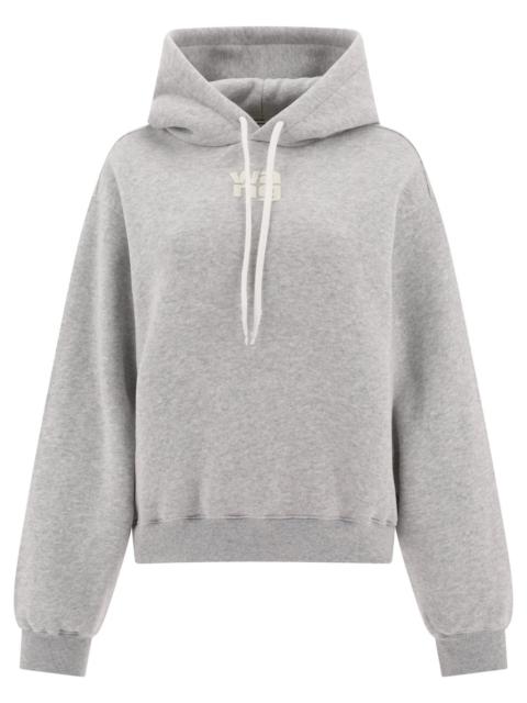 Puff Logo Hoodie Sweatshirts Grey