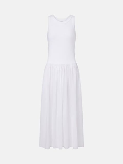 velvet Amelia cotton-blend midi dress