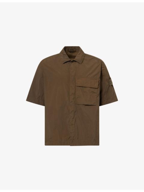 Stone Island Ghost Compass-Badge Woven Shirt