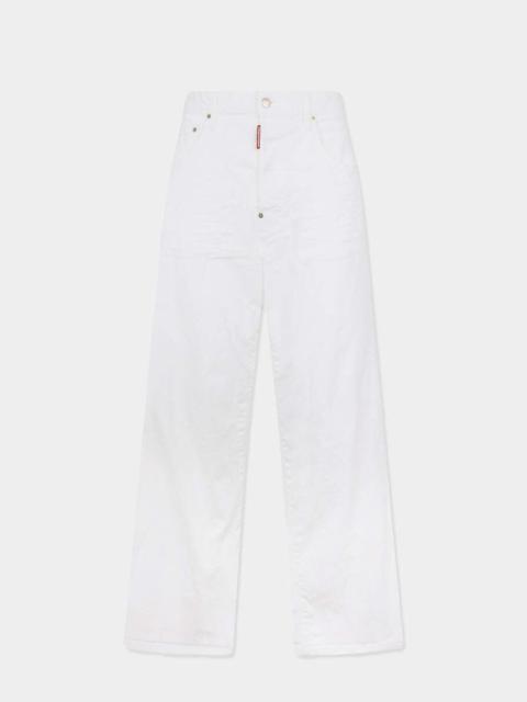 DSQUARED2 GARMENT DYED BAGGY JEANS
