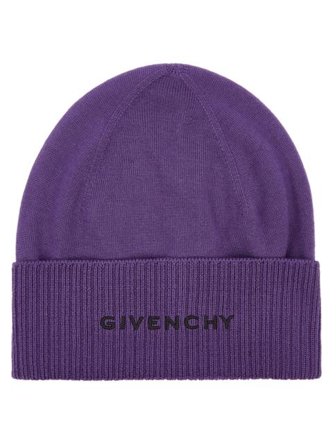 Givenchy Logo-embroidered wool beanie