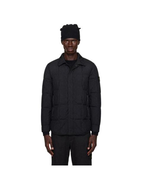 Stone Island Black 4100033 Micro Twill Down Jacket