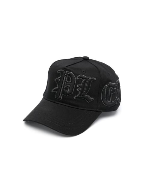 PHILIPP PLEIN logo-appliqué cotton baseball cap