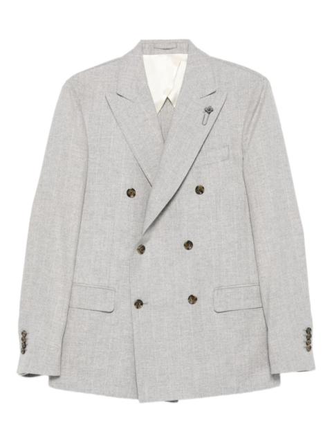 LARDINI double-breasted wool suit