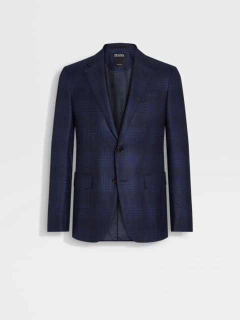 NAVY BLUE AND BLUE 15MILMIL15 WOOL JACKET