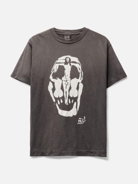 SAINT M×××××× SKULL JESUS T-SHIRT
