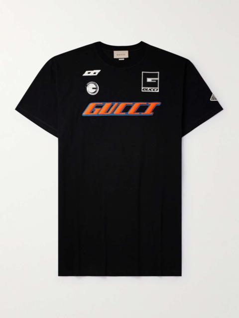 GUCCI Oversized Logo-Detailed Cotton-Jersey T-Shirt