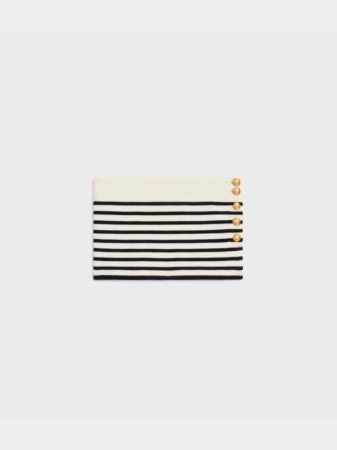 CELINE BANDEAU TOP IN STRIPED WOOL