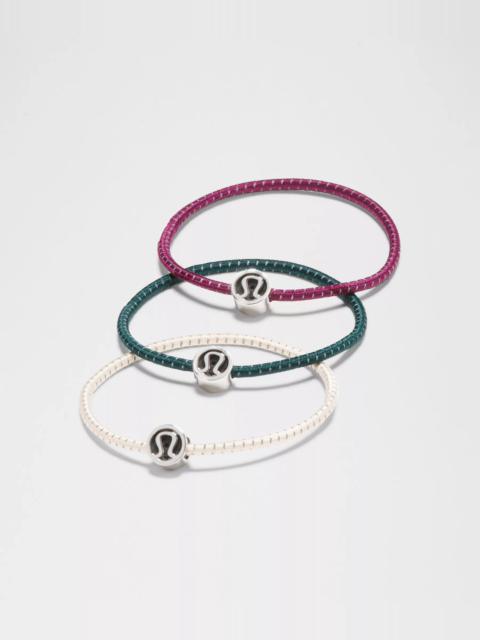 lululemon Glow On Hair Ties *3 Pack