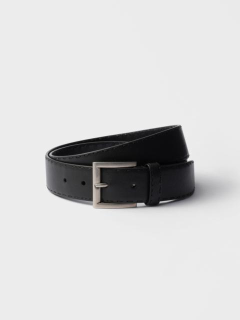 Prada Antiqued leather belt