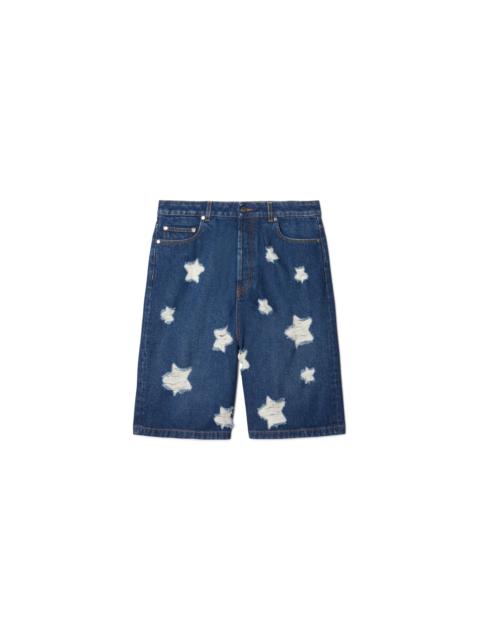 Stars Denim Shorts