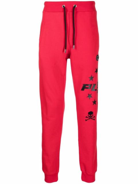 PHILIPP PLEIN logo skull tracksuit bottoms